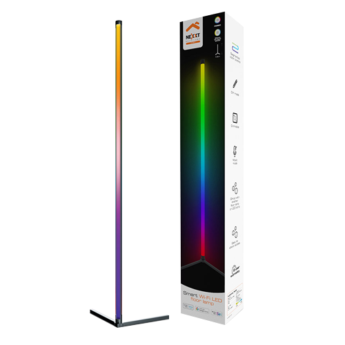 Nexxt Home - Smart LED floor lamp RGB 4.9ft