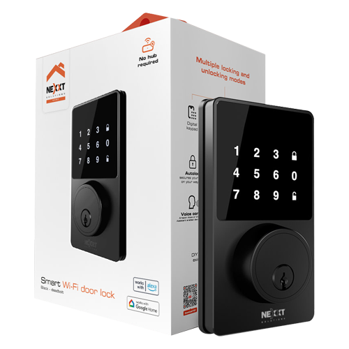 Nexxt Home- Smart Wifi doorlock Black